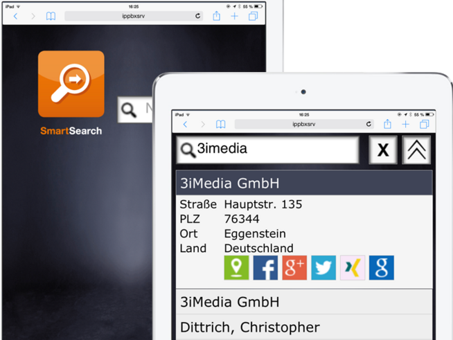 SmartSearch suchen am mobilen Endgerät
